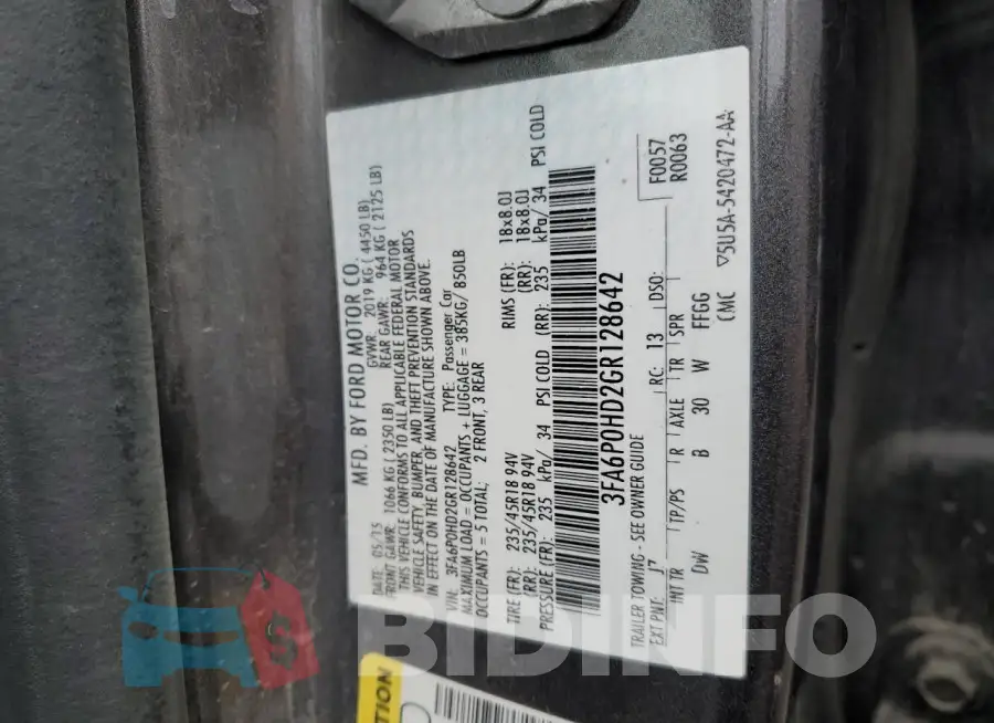 3FA6P0HD2GR128642 Photo# 12
