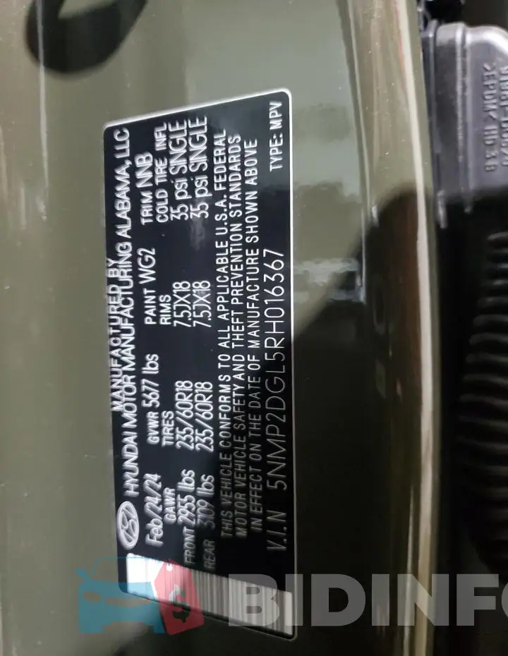 5NMP2DGL5RH016367 Photo# 14
