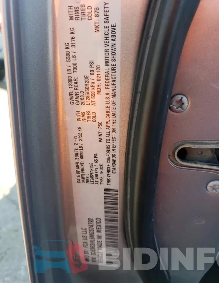 3C63R3HL6MG574792 Photo# 14