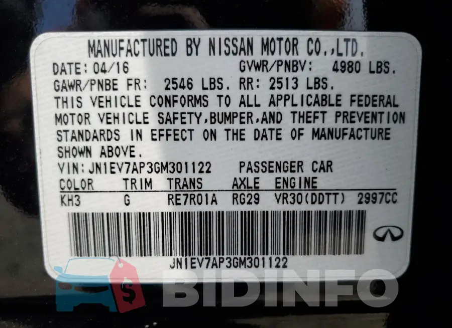 JN1EV7AP3GM301122 Photo# 13