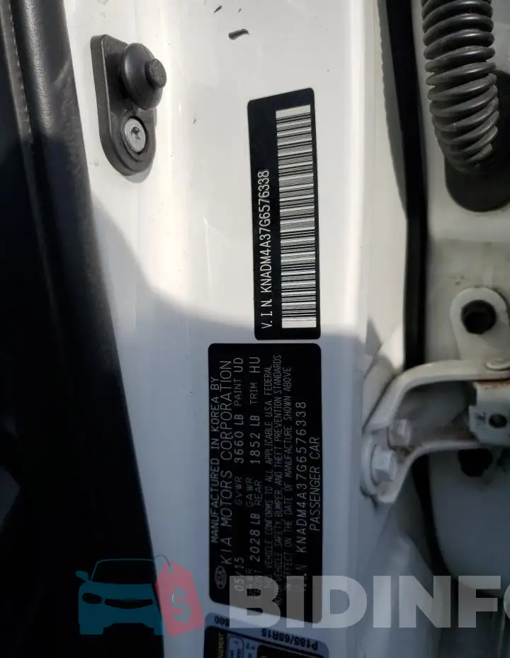 KNADM4A37G6576338 Photo# 13