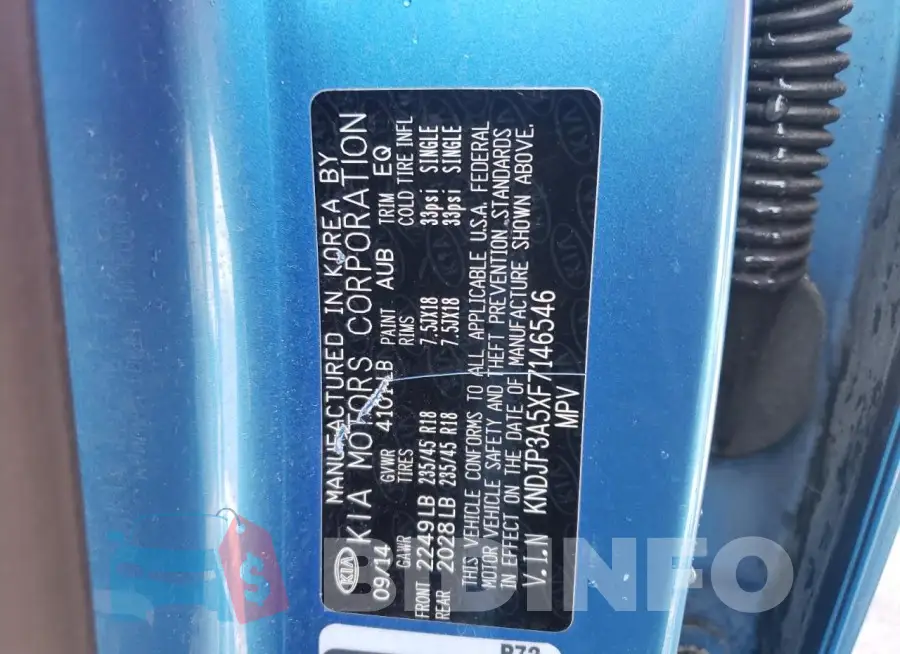 KNDJP3A5XF7146546 Photo# 12