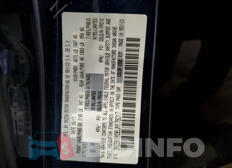 3MZBN1M36JM176017 Photo# 13