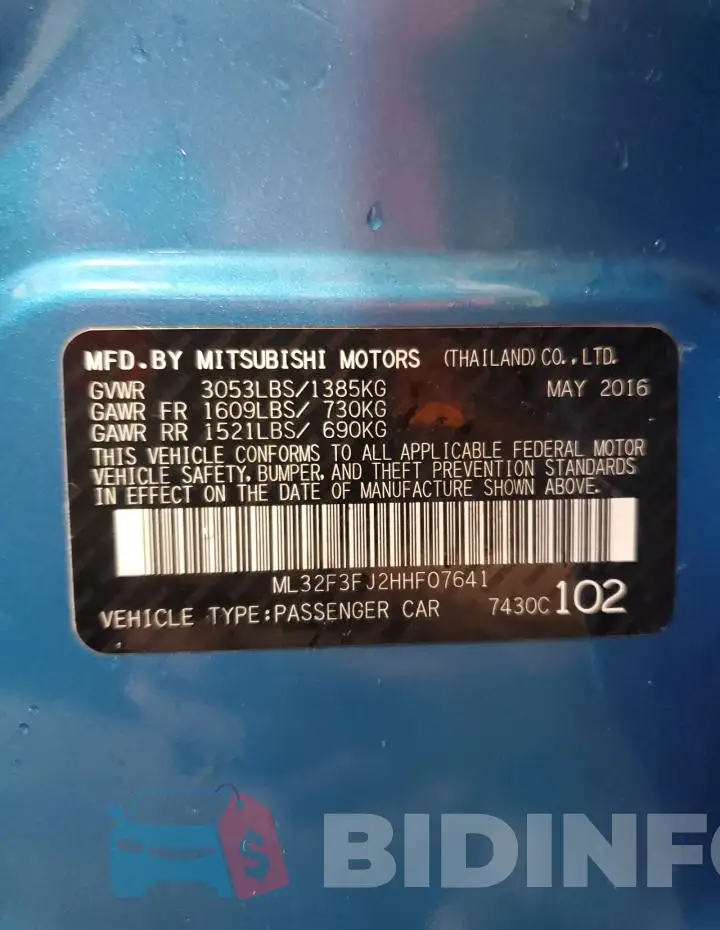 ML32F3FJ2HHF07641 Photo# 12