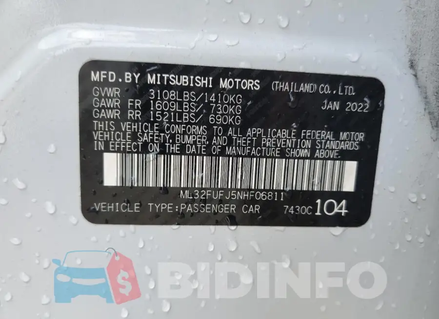 ML32FUFJ5NHF06811 Photo# 12