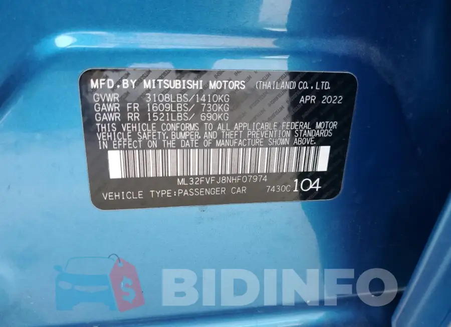 ML32FVFJ8NHF07974 Photo# 12