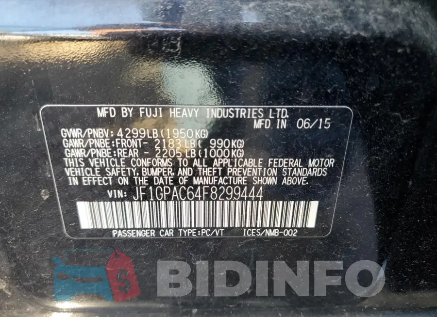 JF1GPAC64F8299444 Photo# 12