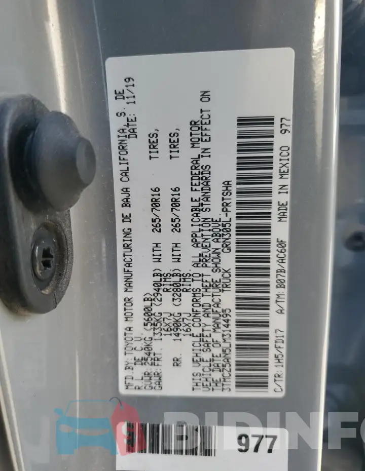 3TMCZ5AN5LM314495 Photo# 12