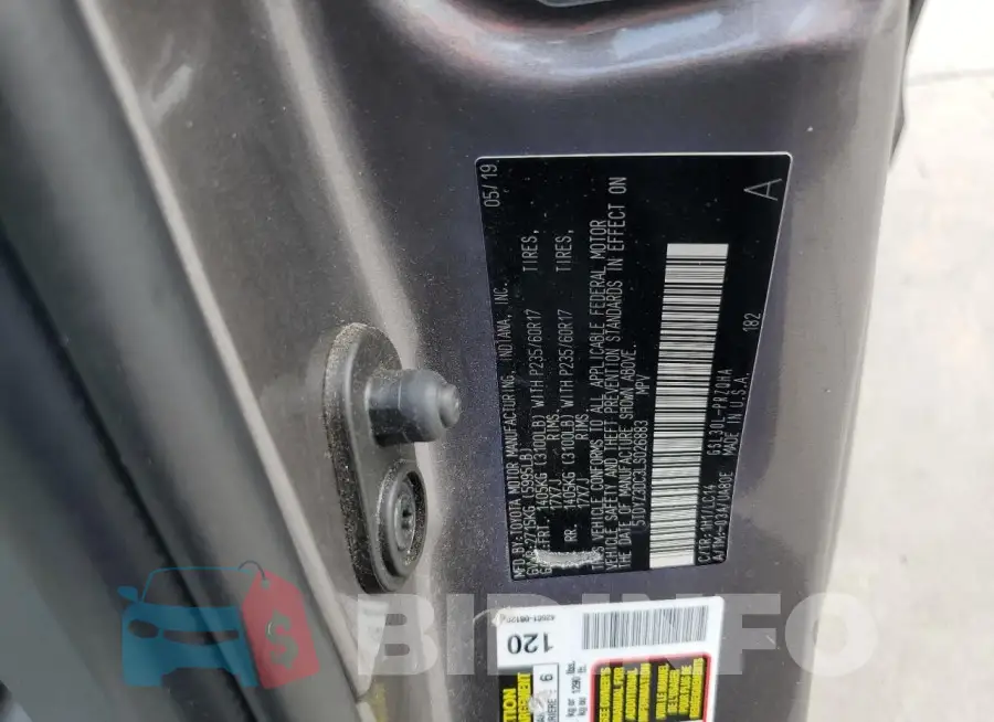 5TDYZ3DC3LS026883 Photo# 14