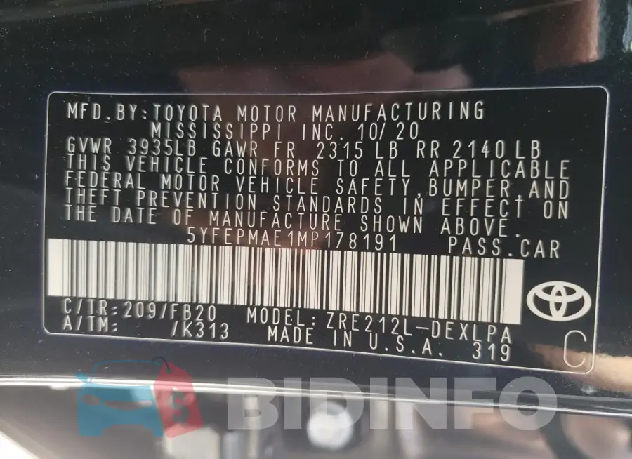 5YFEPMAE1MP178191 Photo# 12