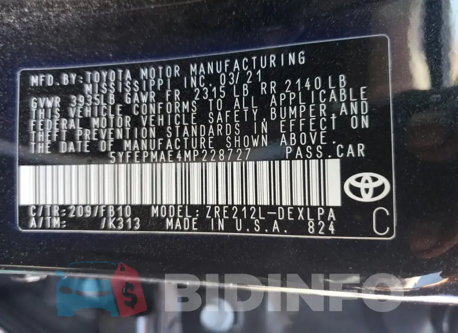 5YFEPMAE4MP228727 Photo# 12