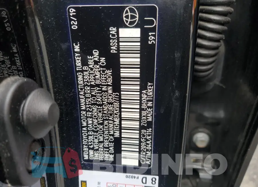 NMTKHMBX2KR087773 Photo# 13
