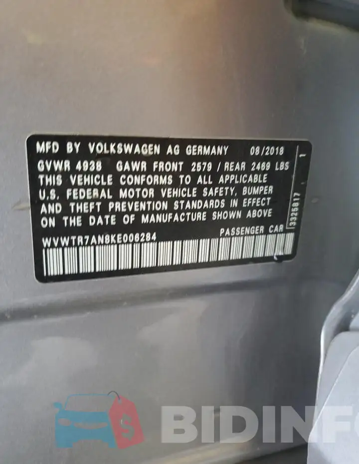 WVWTR7AN8KE006284 Photo# 13
