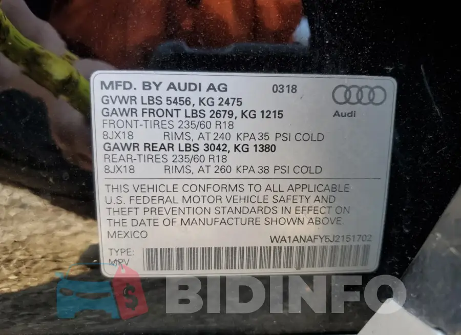 WA1ANAFY5J2151702 Photo# 13