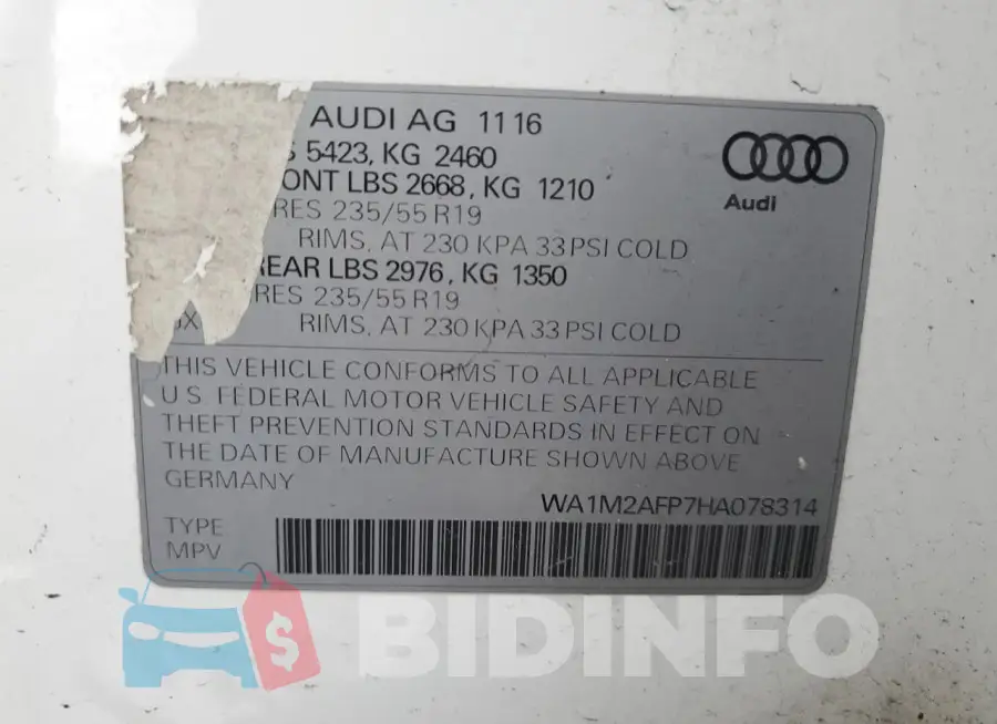 WA1M2AFP7HA078314 Photo# 14