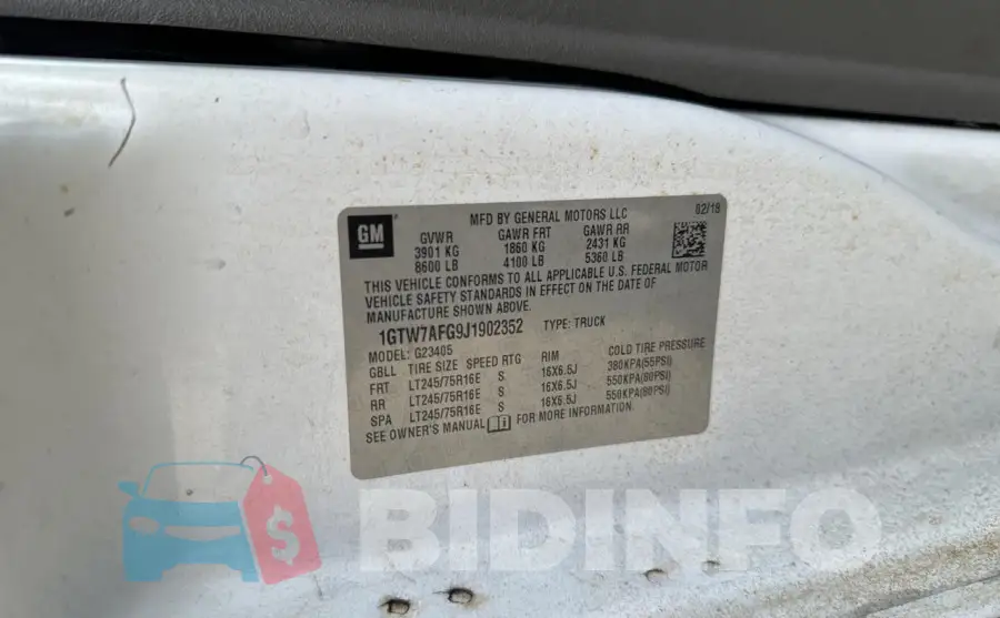 1GTW7AFG9J1902352 Photo# 10
