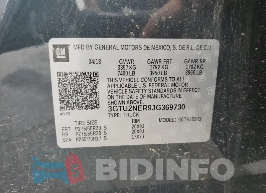 3GTU2NER9JG369730 Photo# 12