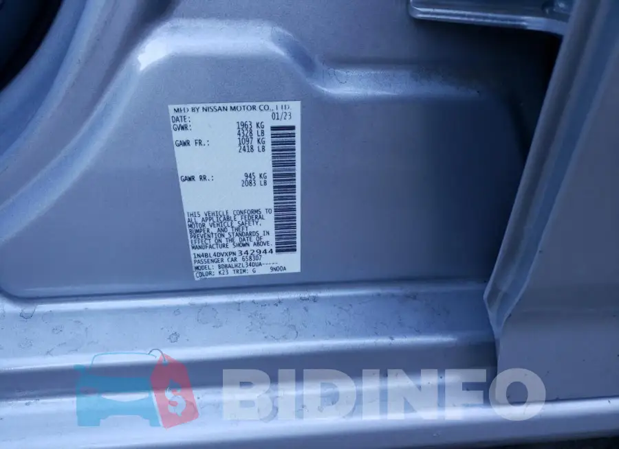 1N4BL4DVXPN342944 Photo# 12