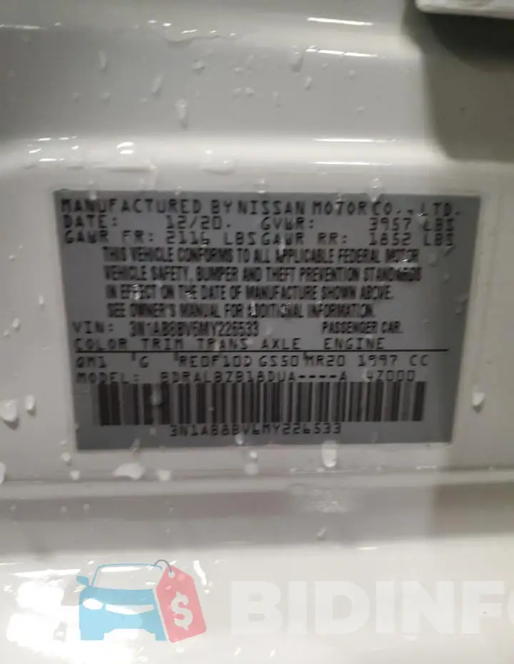 3N1AB8BV6MY226533 Photo# 13