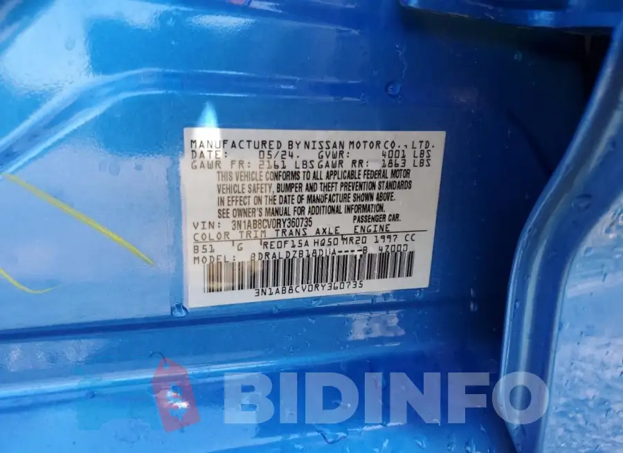 3N1AB8CV0RY360735 Photo# 12