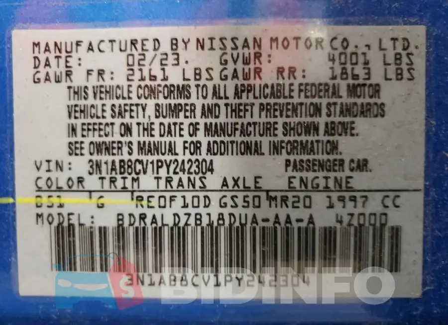 3N1AB8CV1PY242304 Photo# 12