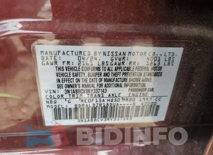3N1AB8CV3RY337143 Photo# 13
