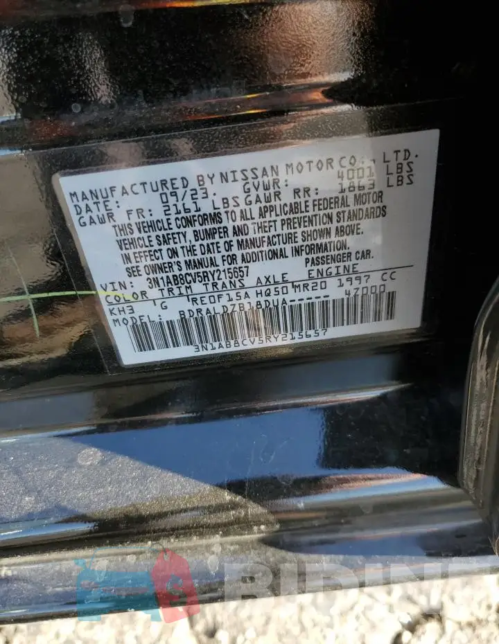 3N1AB8CV5RY215657 Photo# 13