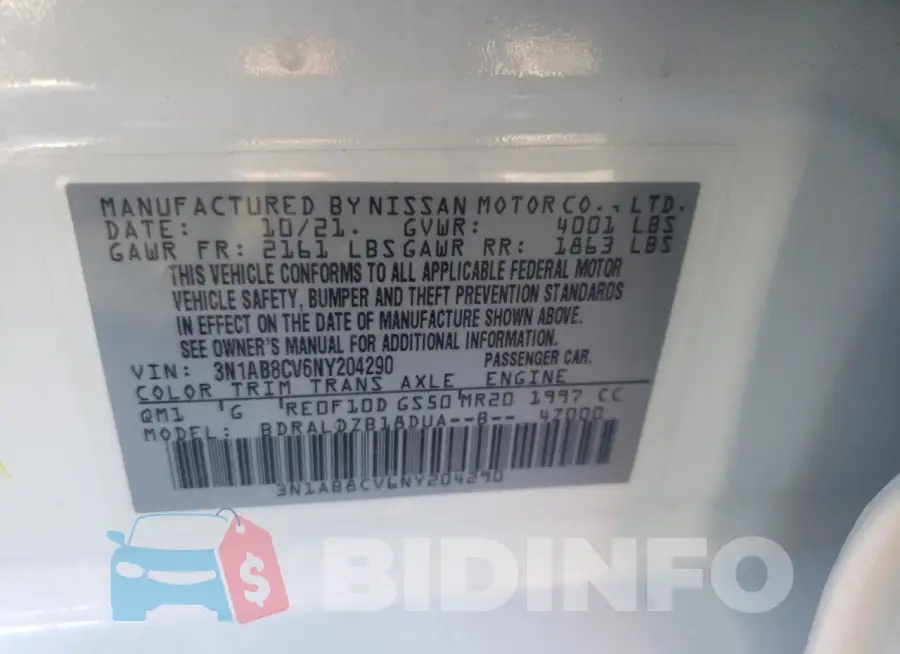 3N1AB8CV6NY204290 Photo# 12