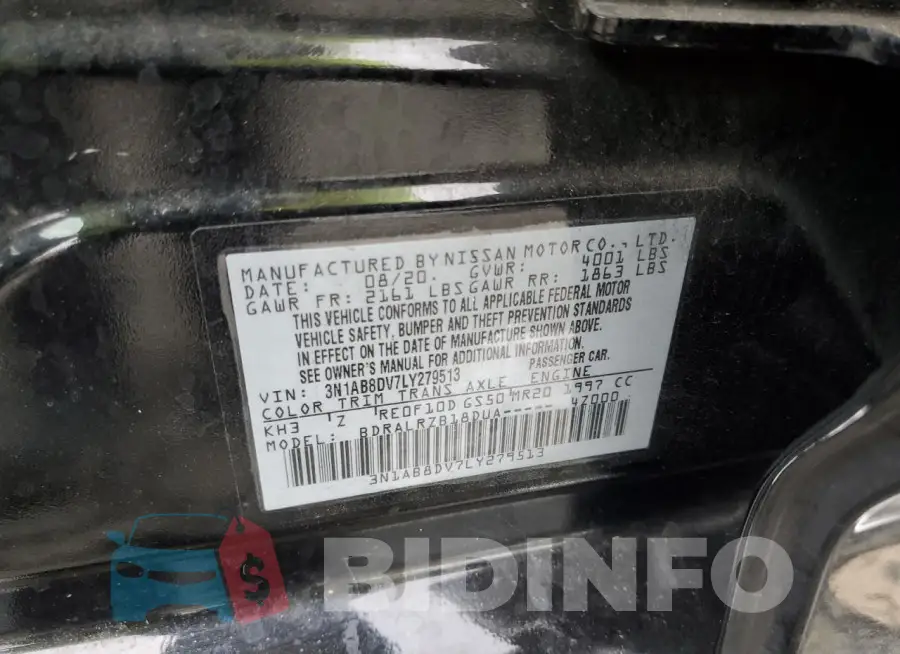 3N1AB8DV7LY279513 Photo# 12
