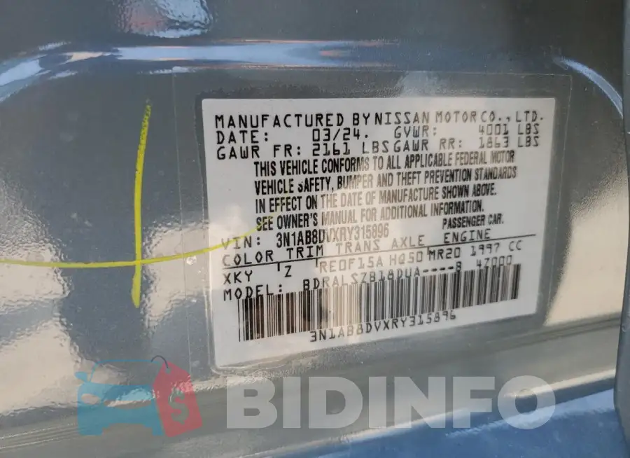 3N1AB8DVXRY315896 Photo# 13