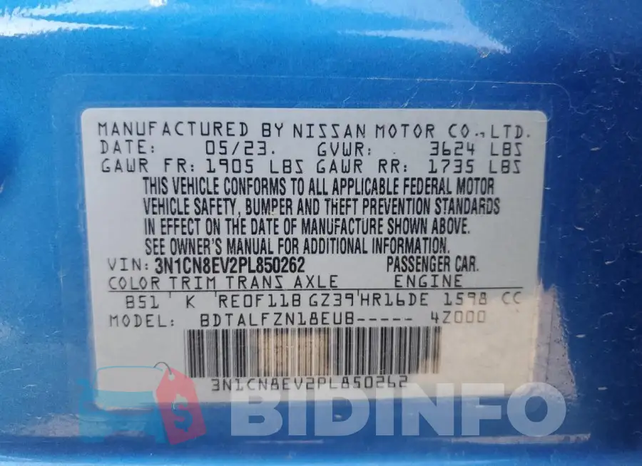3N1CN8EV2PL850262 Photo# 12