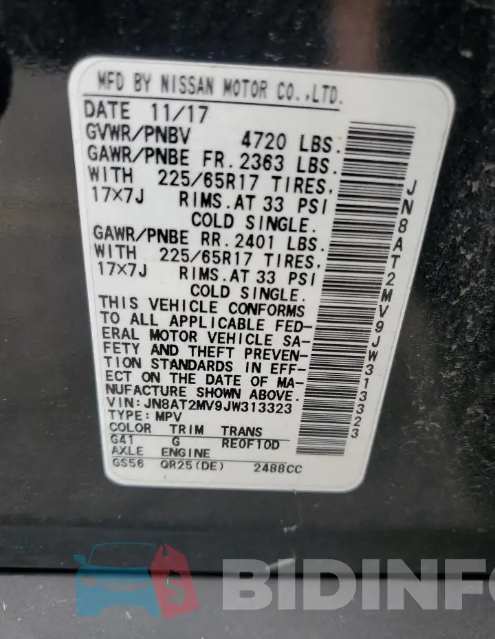 JN8AT2MV9JW313323 Photo# 14