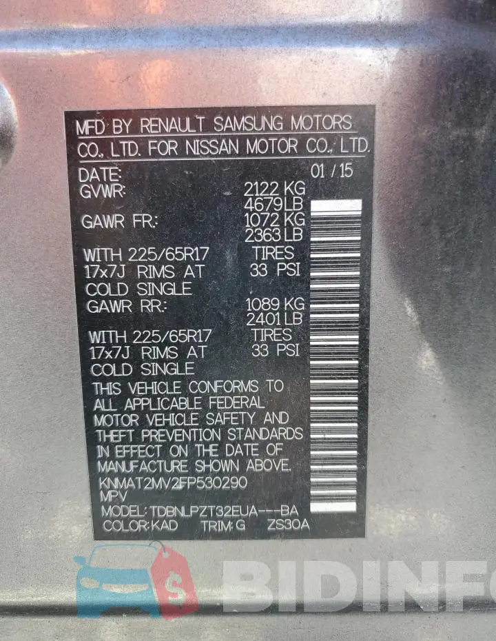 KNMAT2MV2FP530290 Photo# 13