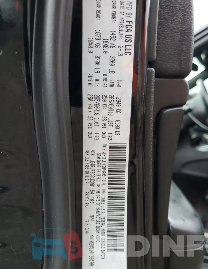 1C4RJFBG2JC281154 Photo# 13