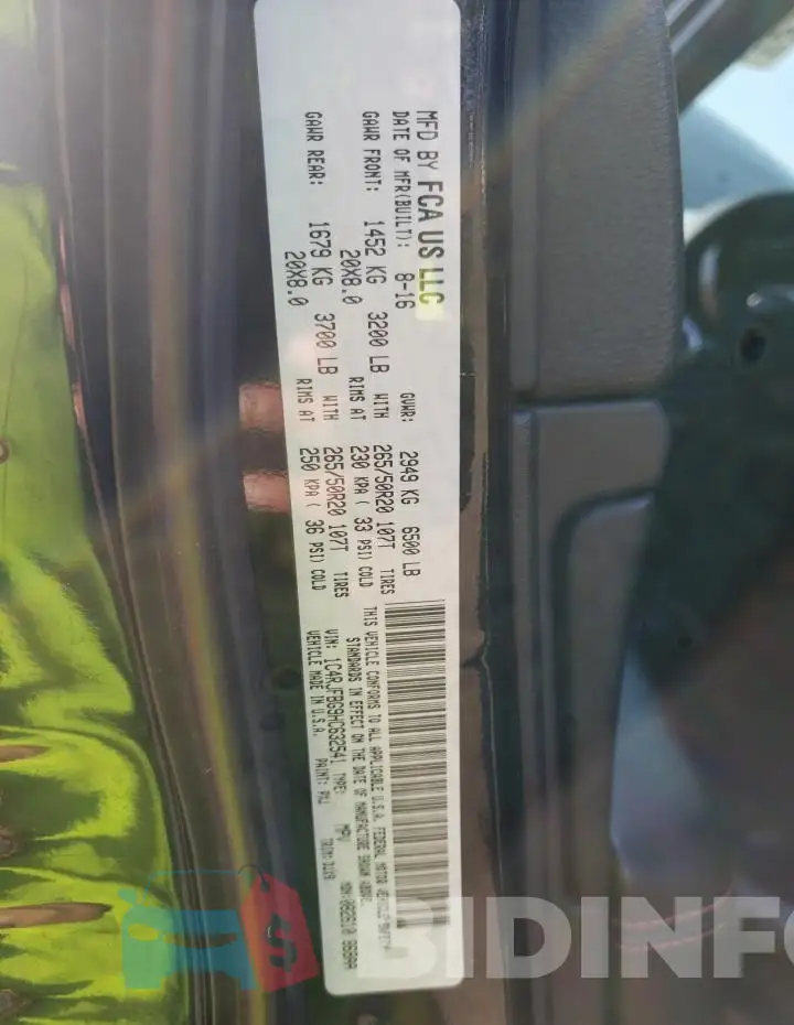 1C4RJFBG9HC632541 Photo# 12
