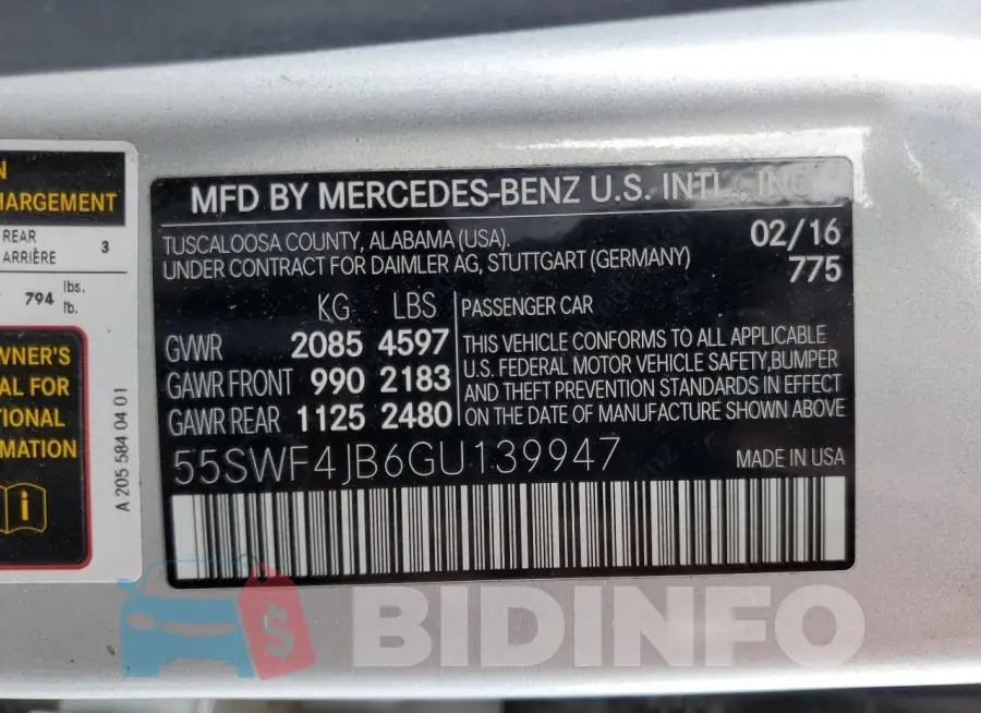 55SWF4JB6GU139947 Photo# 13