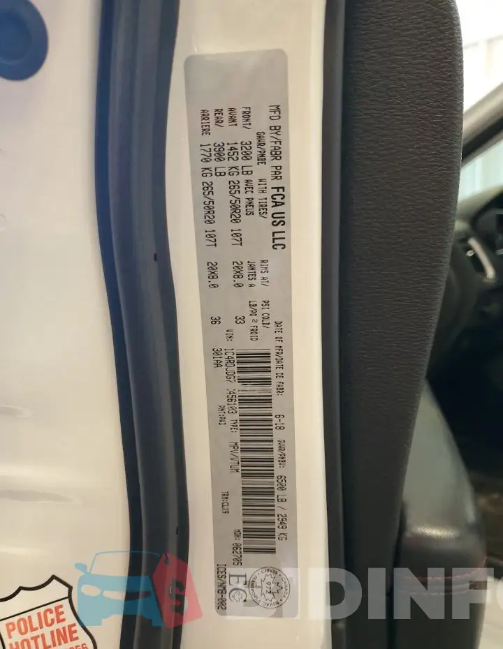 1C4RDJDG7JC456103 Photo# 14