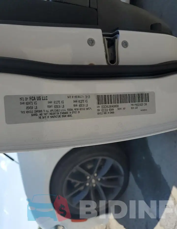 2C3CDXGJ6KH630830 Photo# 12