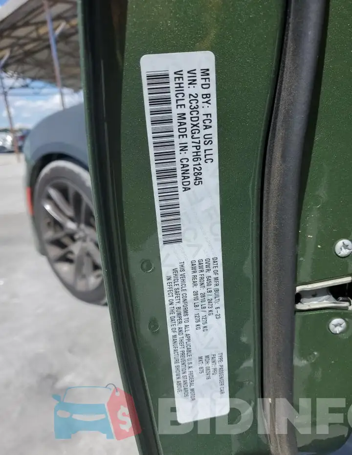 2C3CDXGJ7PH612845 Photo# 12