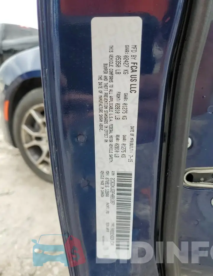 2C3CDXJG2FH891357 Photo# 12