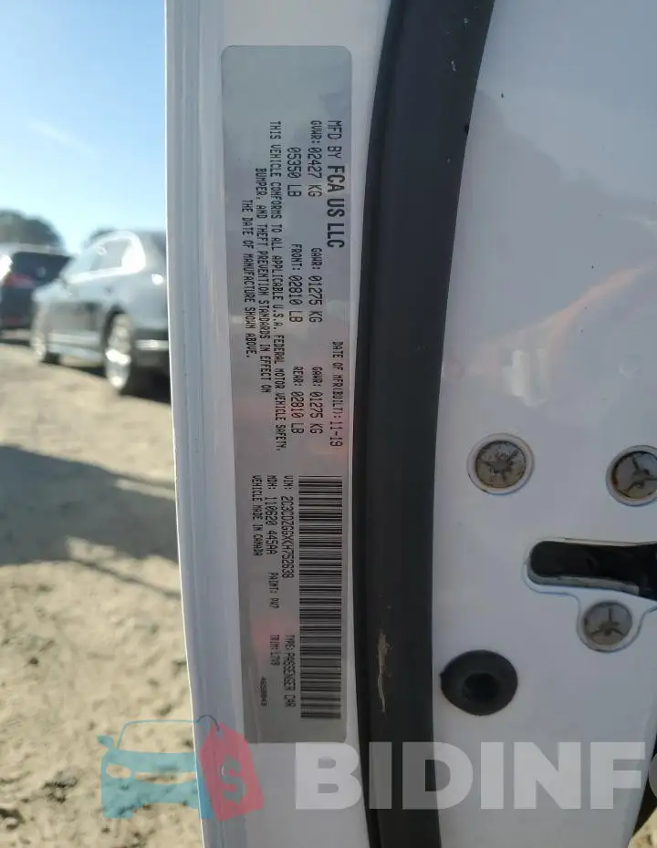 2C3CDZGGXKH752638 Photo# 12