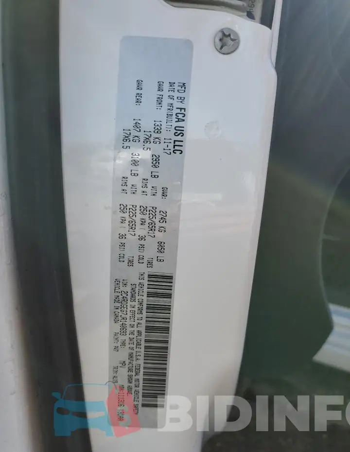 2C4RDGEG7JR140693 Photo# 12