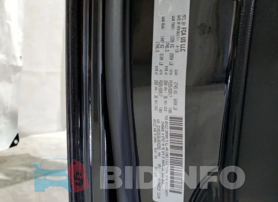 2C4RDGEG8JR242293 Photo# 13