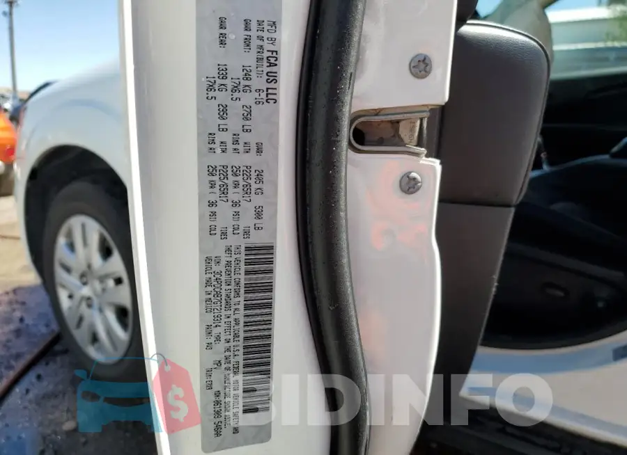 3C4PDCAB7GT219314 Photo# 13
