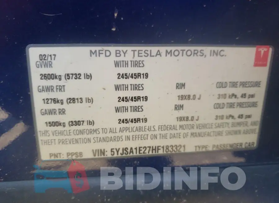 5YJSA1E27HF183321 Photo# 12
