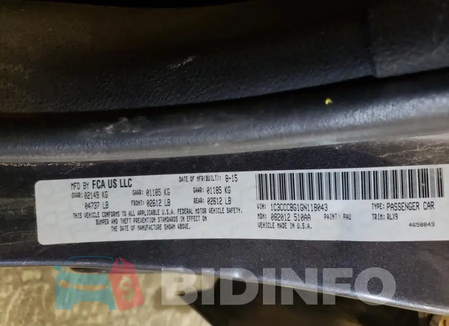 1C3CCCBG1GN118043 Photo# 13