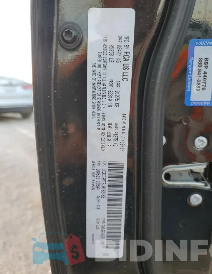 2C3CCAPT8JH182462 Photo# 12