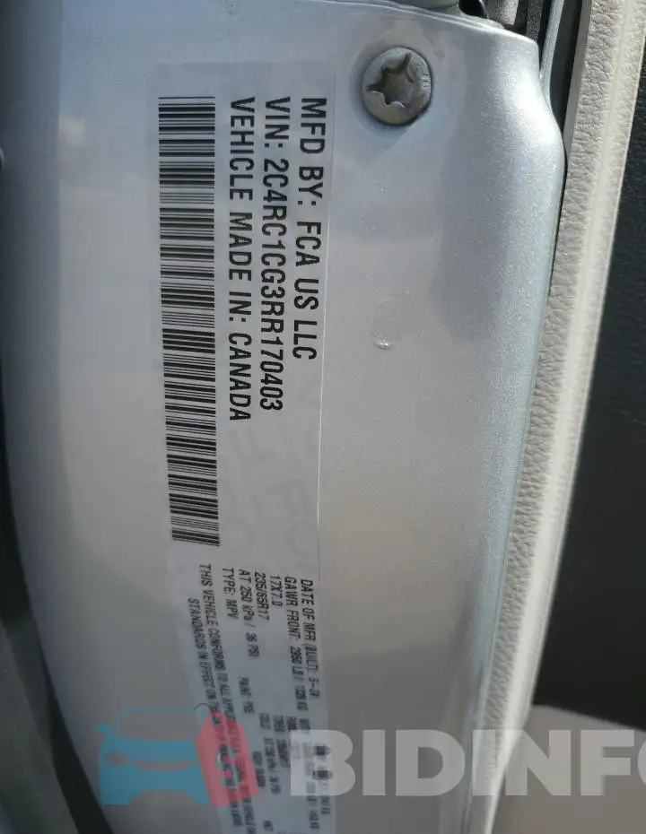 2C4RC1CG3RR170403 Photo# 13