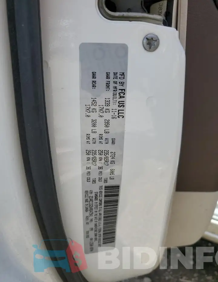 2C4RC1DG5HR647541 Photo# 14