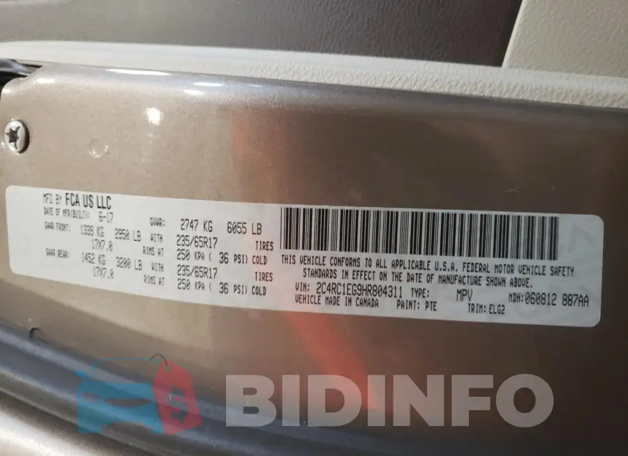 2C4RC1EG9HR804311 Photo# 14